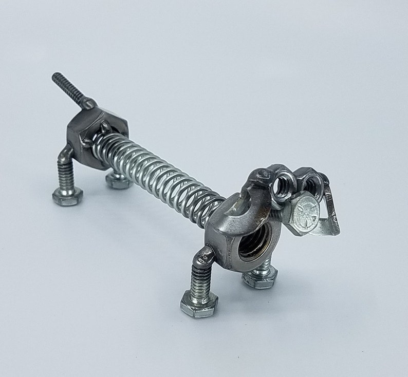 Welded Nuts and Bolts Slinky Dog SMALL Etsy