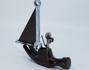 Welded metal nuts and bolts Hammer Sailboat