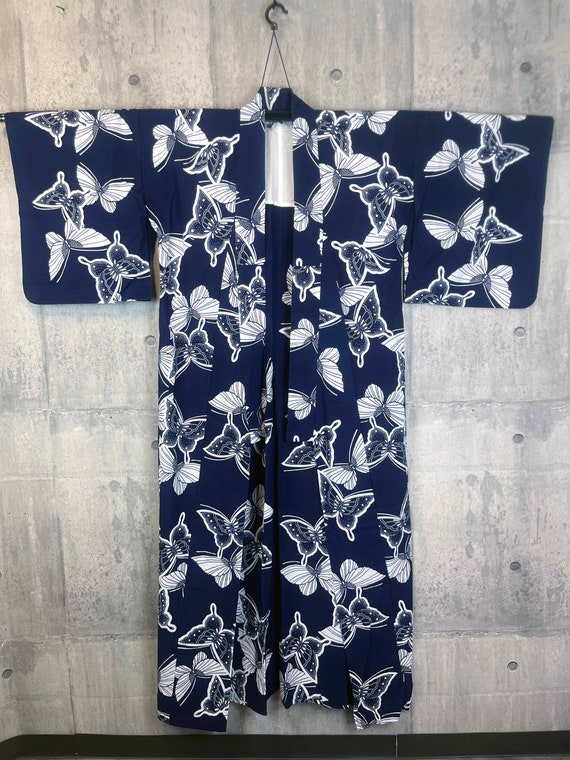 Japanese summer precious real yukata kimono with … - image 3