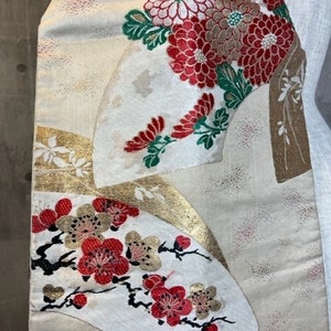 1960s Vintage Gorgeous Silk Nagoya Obi – Japanese Traditional Elegance