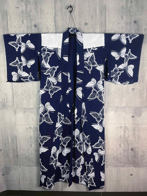 Japanese summer precious real yukata kimono with … - image 6