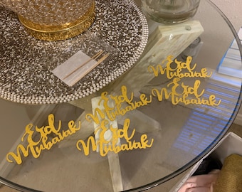 Eid Mubarak Mini Cupcake Toppers