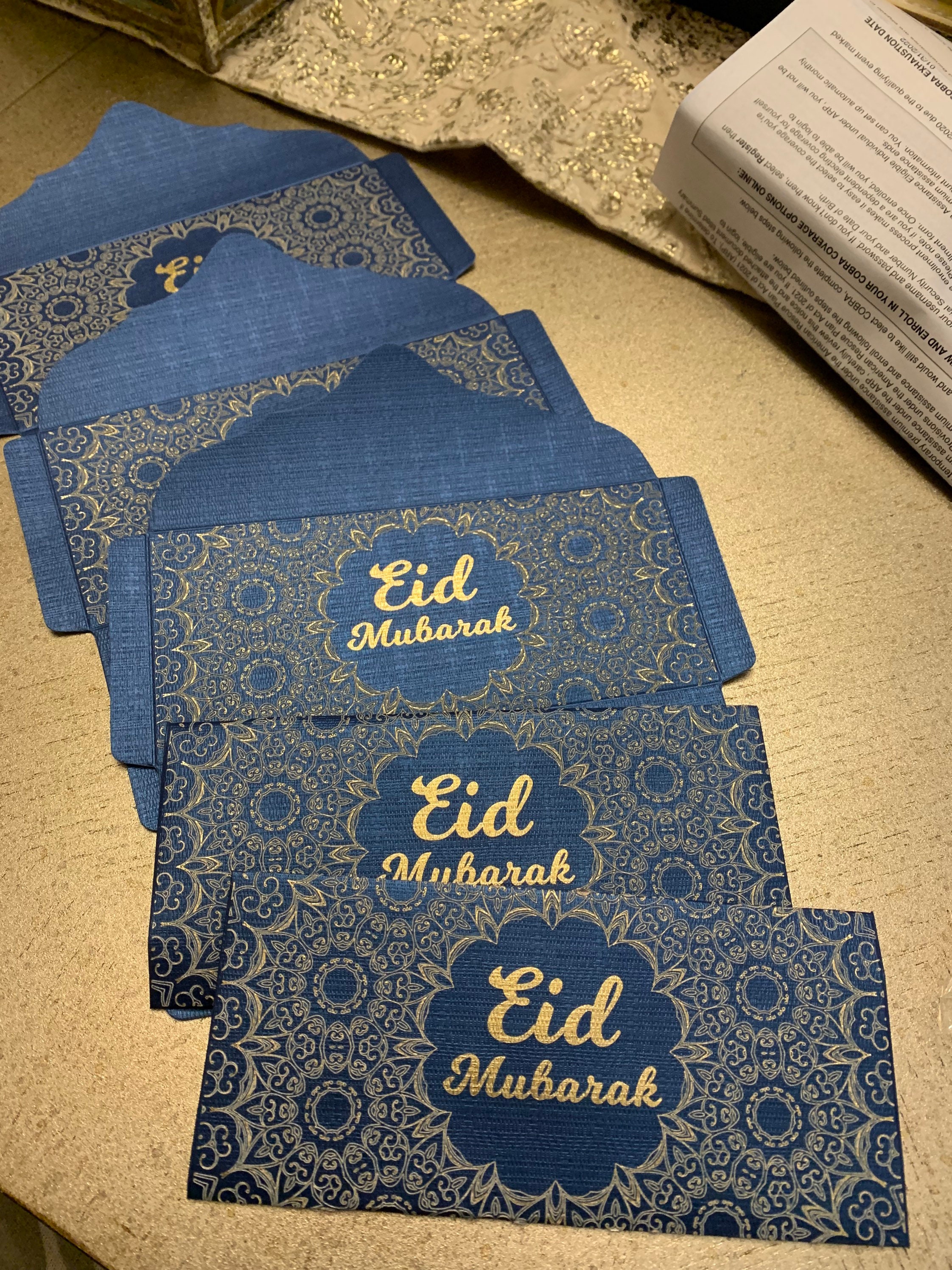 Eid Mubarak Money Envelopes 5 pack Etsy