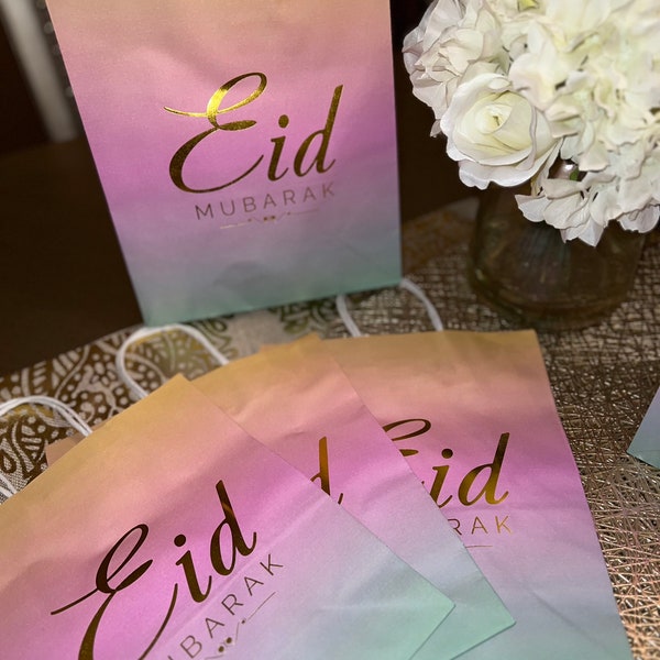 Eid Mubarak Gift/Favor Bags pack of 12