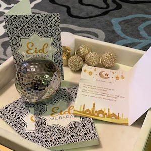 Eid Mubarak Greeting Cards 6 in a Pack