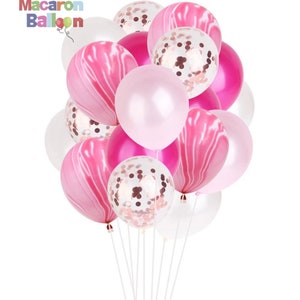 Colorful Latex Balloons with Confetti for Birthdays, Baby Showers, Celebrations