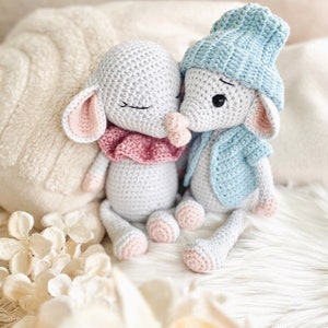 Maus/Mouse &quot;Mile & Mila&quot; crochet pattern PDF