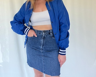 Vintage 90s Lee Denim Cutoff Mini Skirt