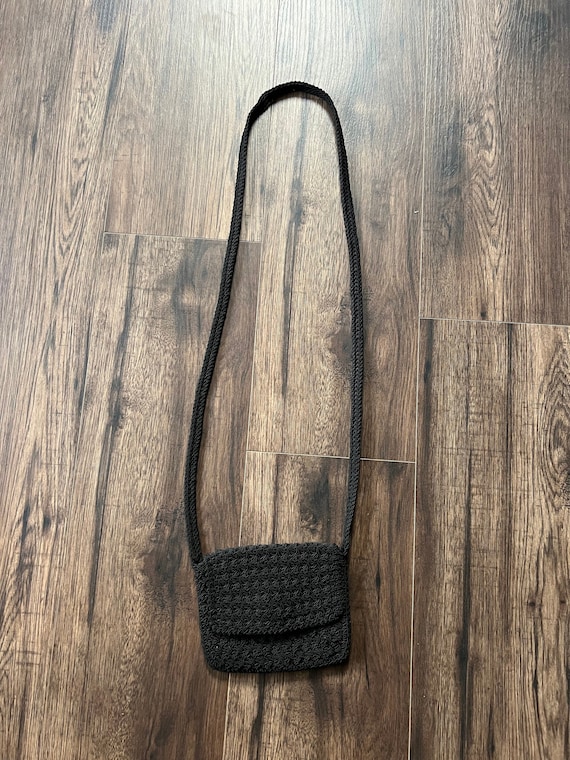 Vintage 90s Gap Crochet Mini Crossbody Bag