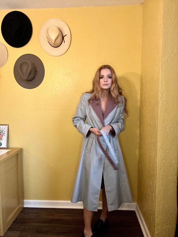 Vintage 80s J Gallery Belted Trench Coat