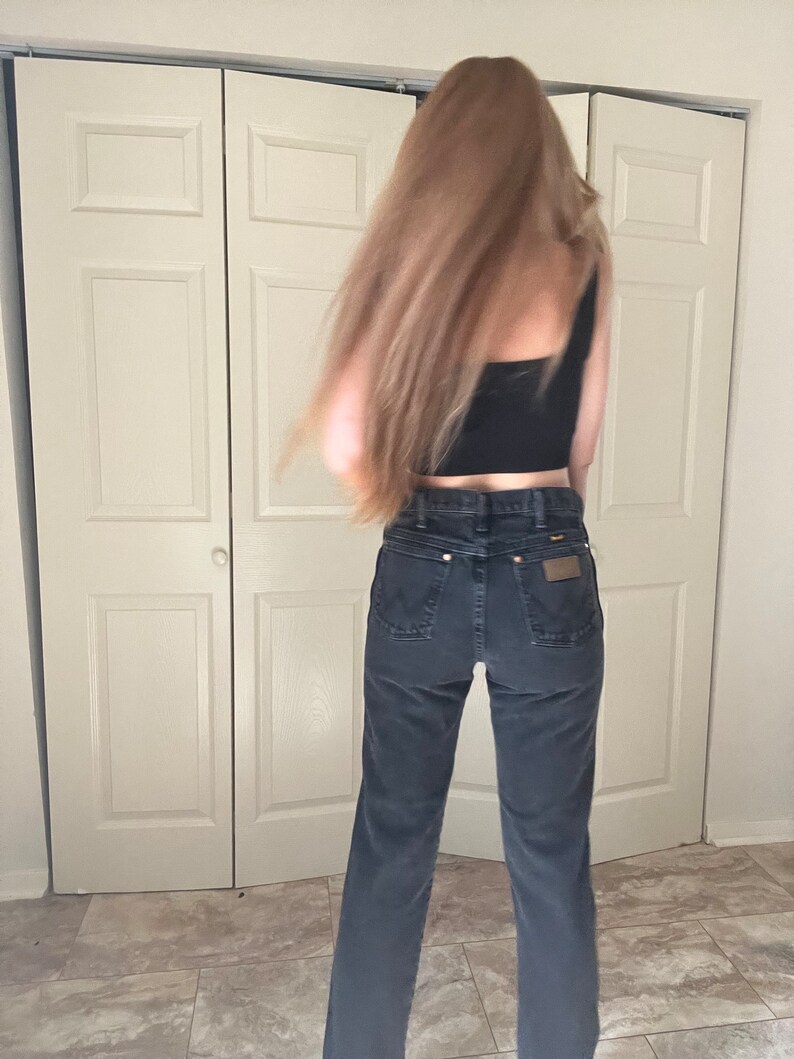 Vintage Reworked Black Wrangler Jeans image 9