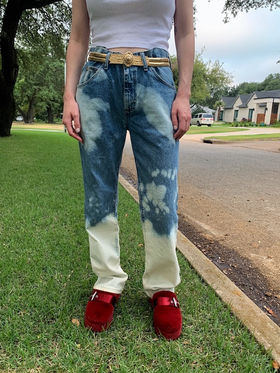 VINTAGE 90s Black Wash Raw Hem Baggy Jeans – 4GSELLER-NY