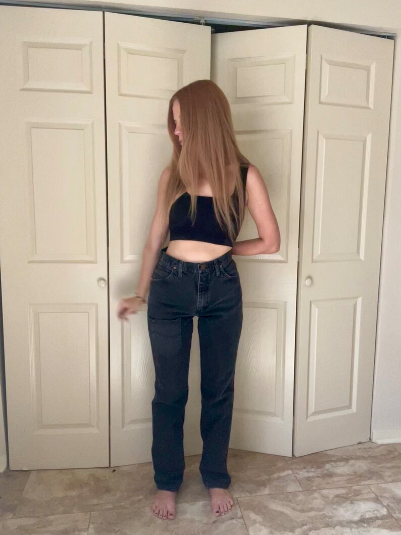 Vintage Reworked Black Wrangler Jeans image 6