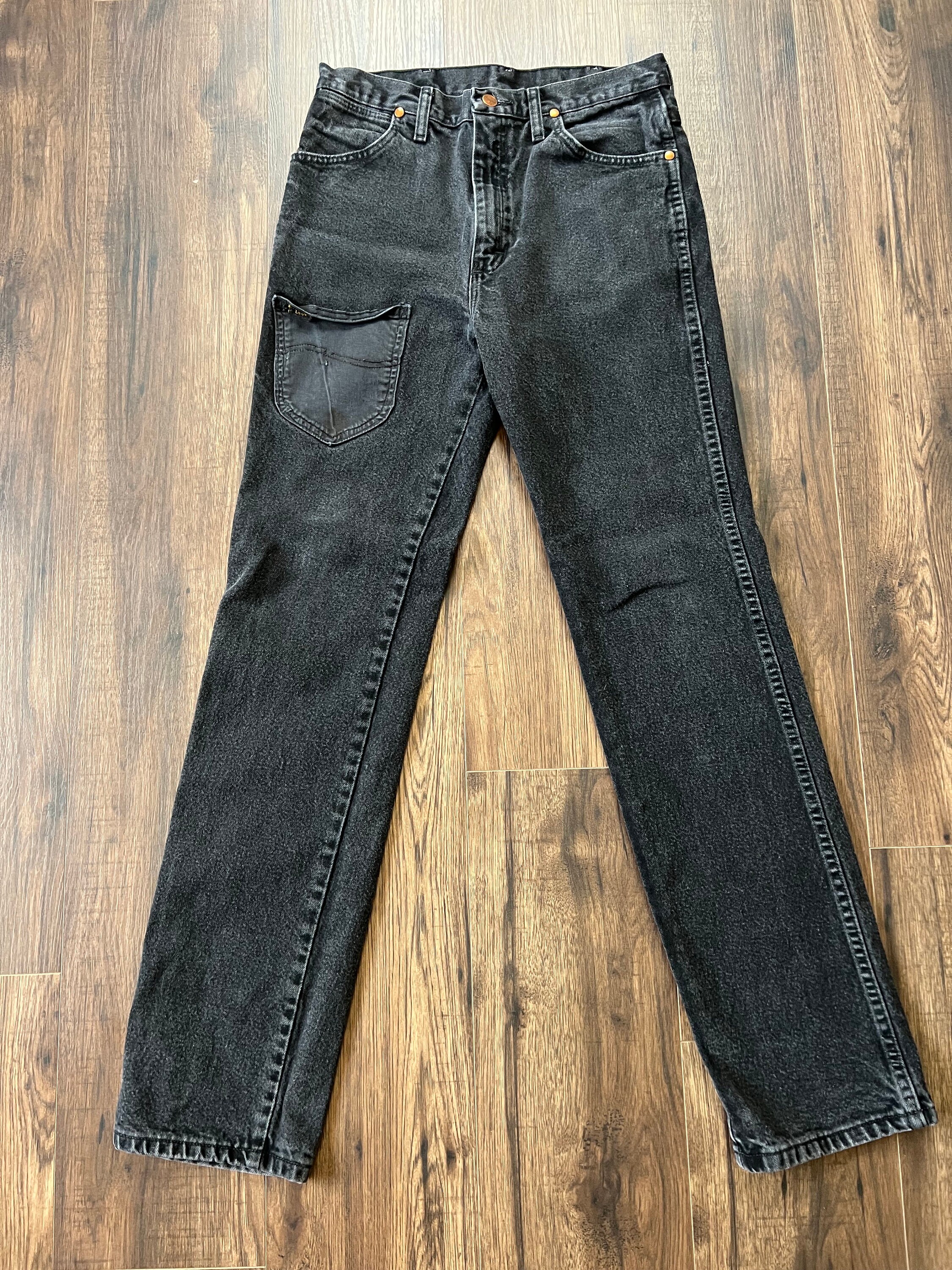 Vintage Reworked Black Wrangler Jeans - Etsy