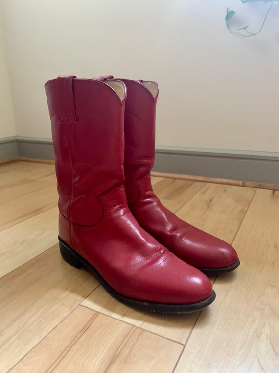 Little Red Cowboy Boots
