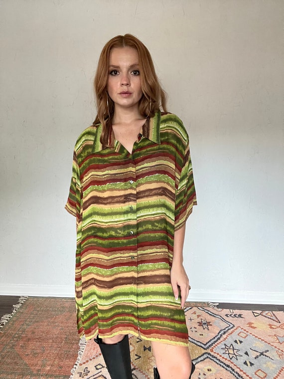 Vintage 90s Sheer Coverup Dress