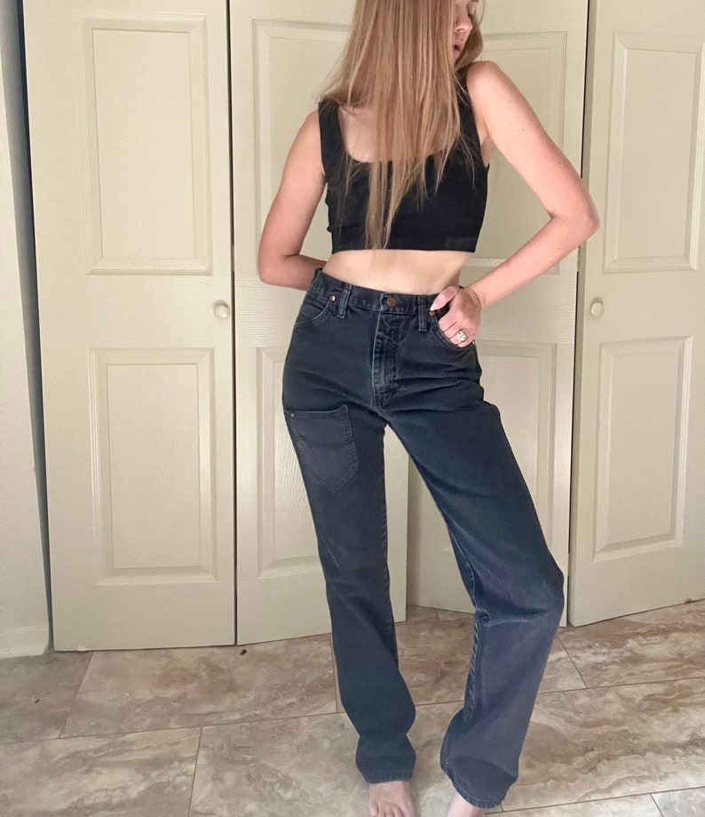 Vintage Reworked Black Wrangler Jeans image 10