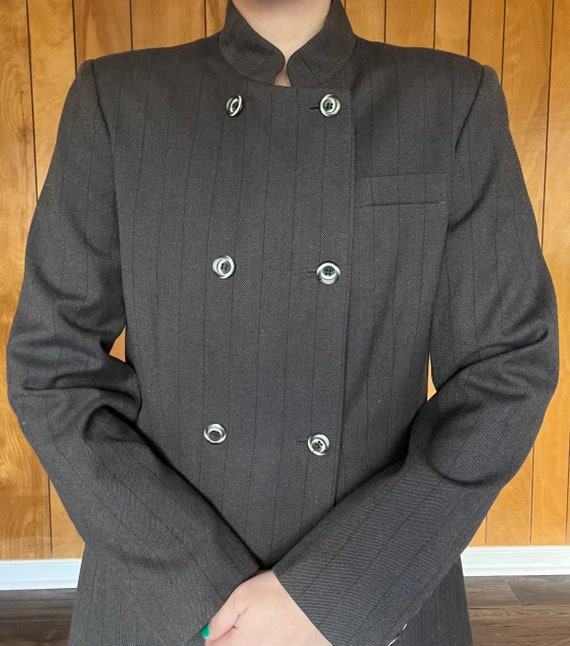 Vintage 50s Military Wool Coat - image 4