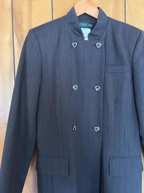 Vintage 50s Military Wool Coat - image 7