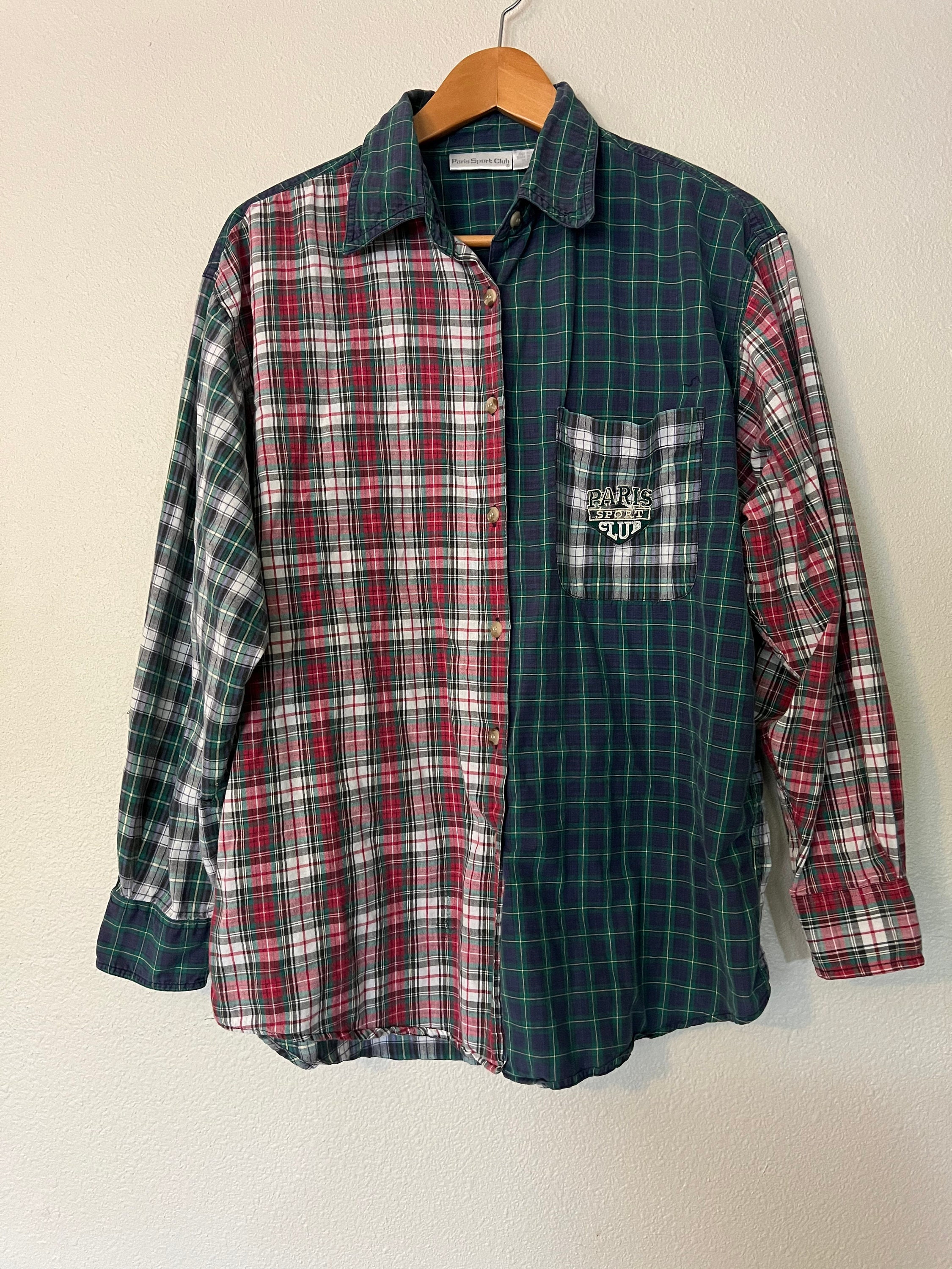 90s Patchwork Shirt - Etsy