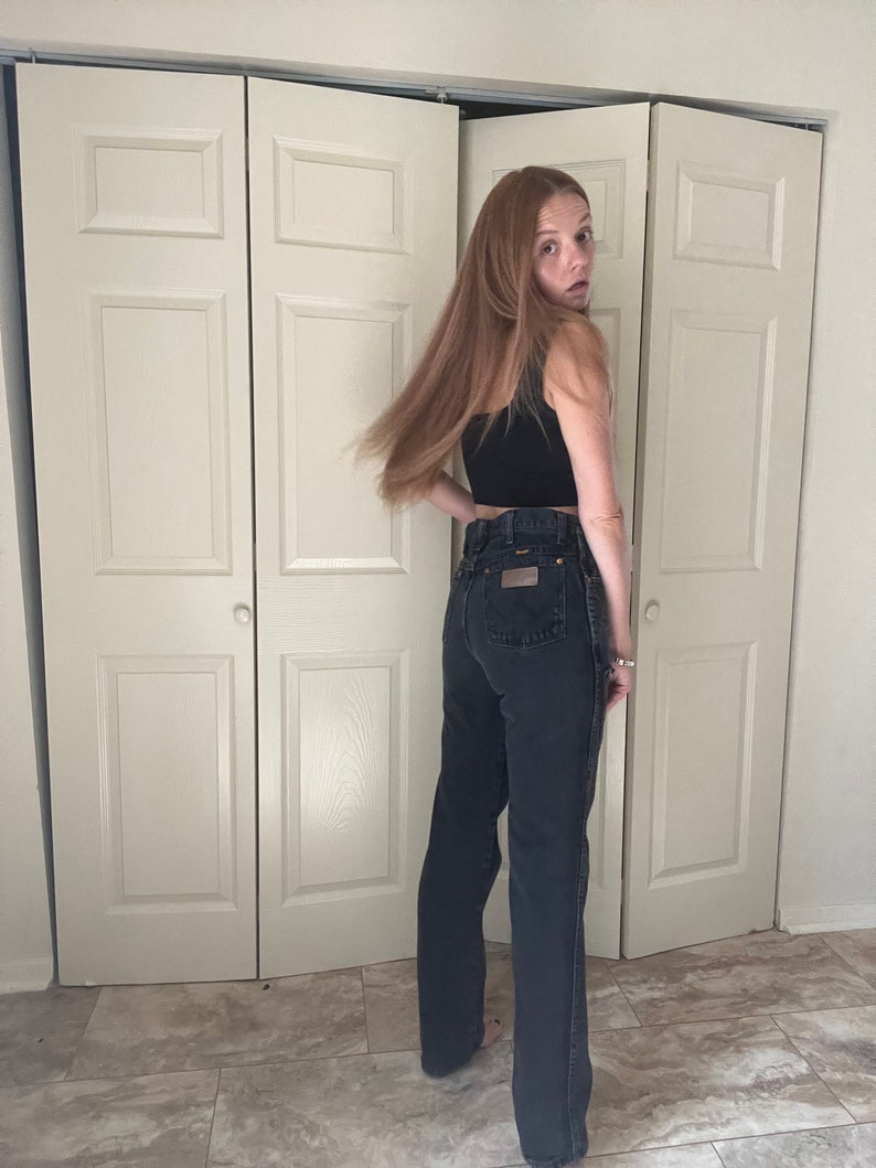 Vintage Reworked Black Wrangler Jeans image 8