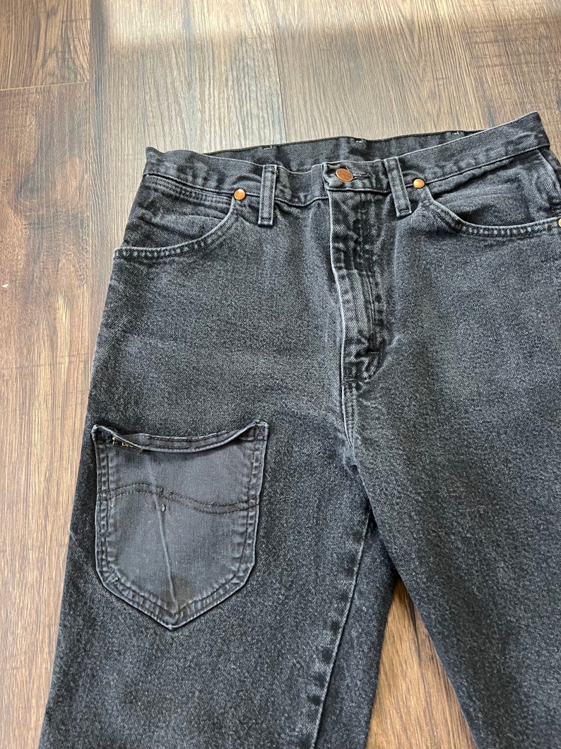 Vintage Reworked Black Wrangler Jeans image 3
