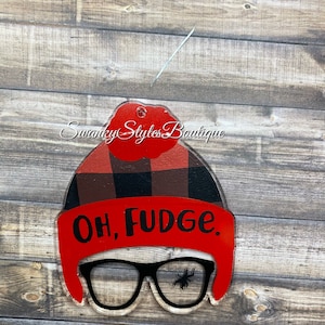 Christmas Story Oh Fudge Leg Lamp Keychain