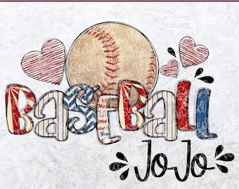 jojo Baseball png - jojo Sublimation - Mother's Day - MiMi Cut File - Vintage Baseball - Baseball png - MiMi LOVE - Grandma Shirt - momlife
