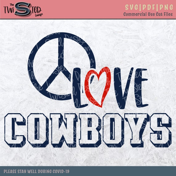 Free Free Peace Love Cowboys Svg