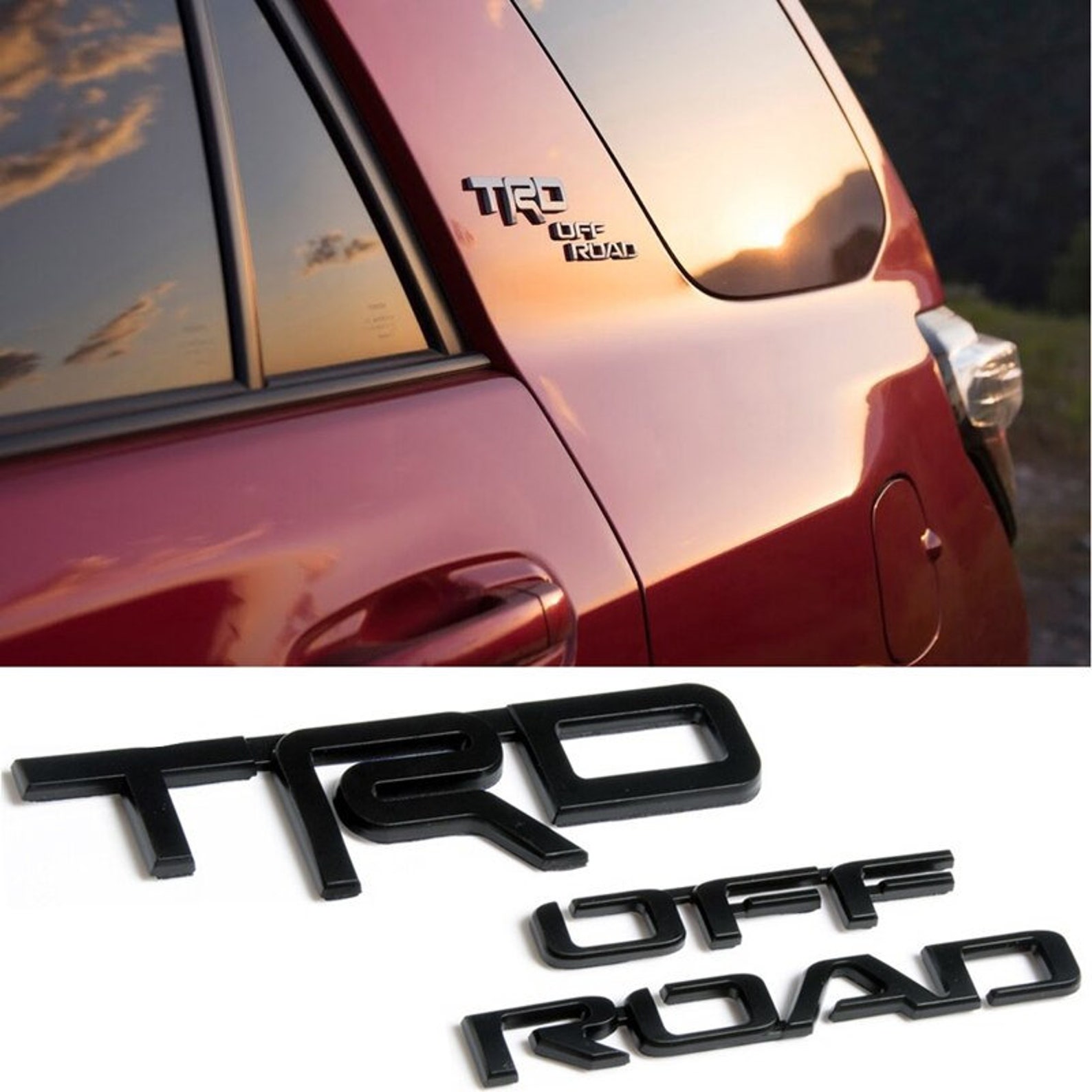 Blackout Emblem Decal Trd Off Road Badge Side Quarter Emblem Etsy