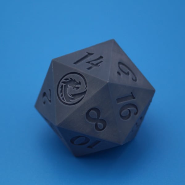 Chonk D20 Sharp-Edge D&D RPG Dice Master