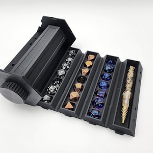 Rollup Dice Box Storage, Multiple dice sets fit, Dice Storage | Tabletop | Dungeons and Dragons | DND Dice | d&d | dnd | Dice bag