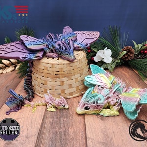 Butterfly Dragon | Baby Butterfly Dragon | Butterfly Tadling | Articulated Dragon | Fidget | Flexi