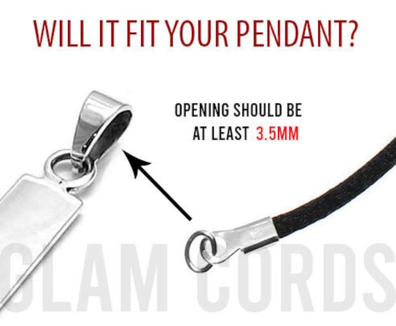 2 Pack Black Satin Silk Cord Necklace for Pendant Silver Clasp, 16