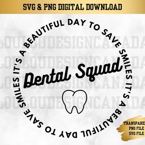 Dental Squad SVG | Dental Clipart | Dentist PNG | Dental Assistant | Dental Hygienist | Dental Cut File | Dental Silhouette | Dentist Gifts
