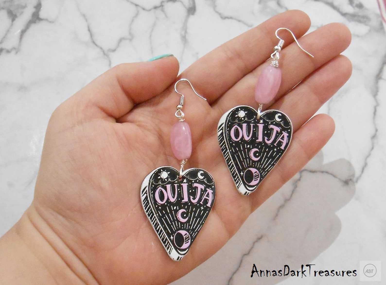 Divination Magic Pastel Goth Jewelry Spirit Board Ouija Double Sided