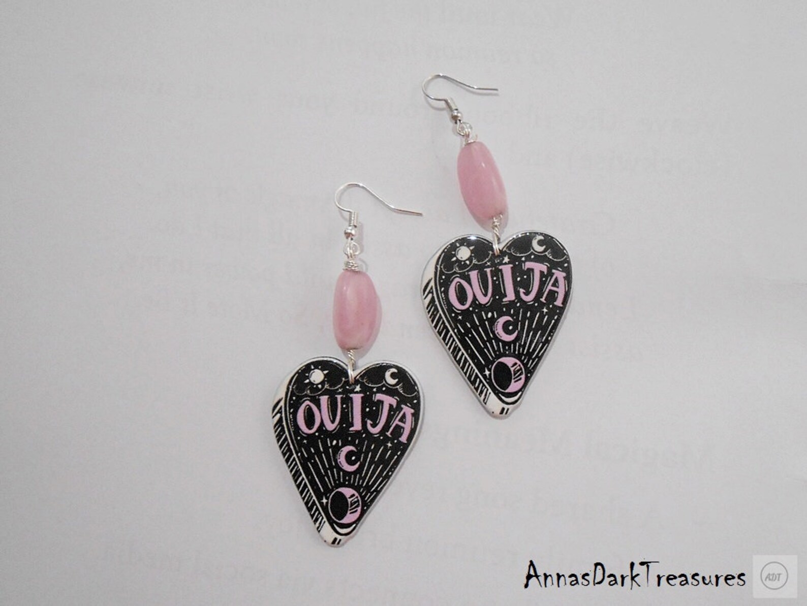 Divination Magic Pastel Goth Jewelry Spirit Board Ouija Double Sided