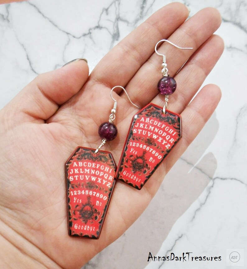 Bluebubble Black Magic Ouija Board Pointer Keyring - Resin Ghost & Psychic Charm 9 thumbnail image