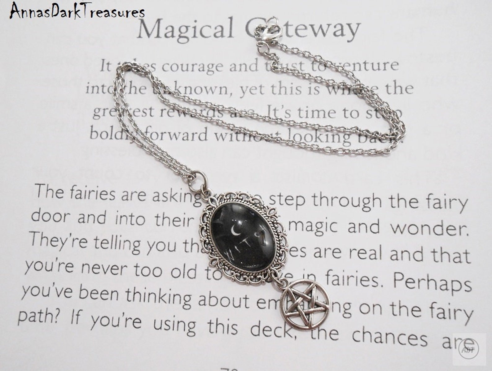 Witch Pendant Gothic Gift Gothic Jewelry Witch Necklace Etsy