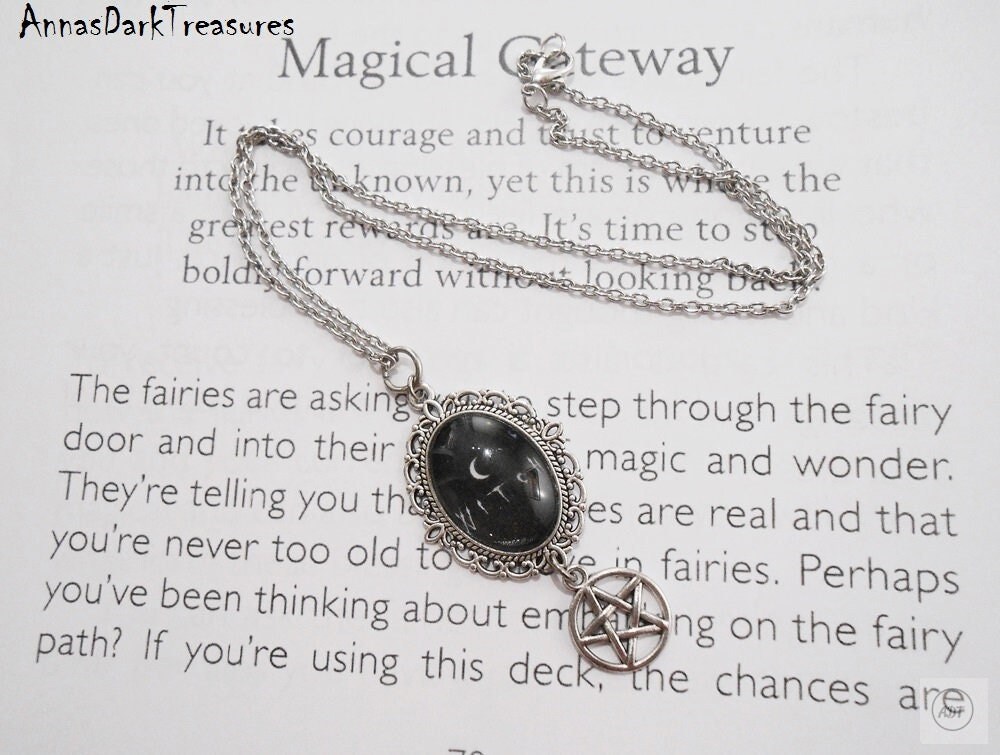 Witch Pendant Gothic Gift Gothic Jewelry Witch Necklace - Etsy