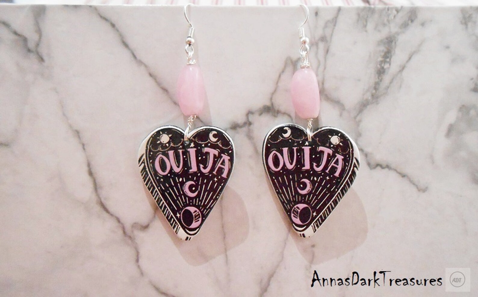 Divination Magic Pastel Goth Jewelry Spirit Board Ouija Double Sided