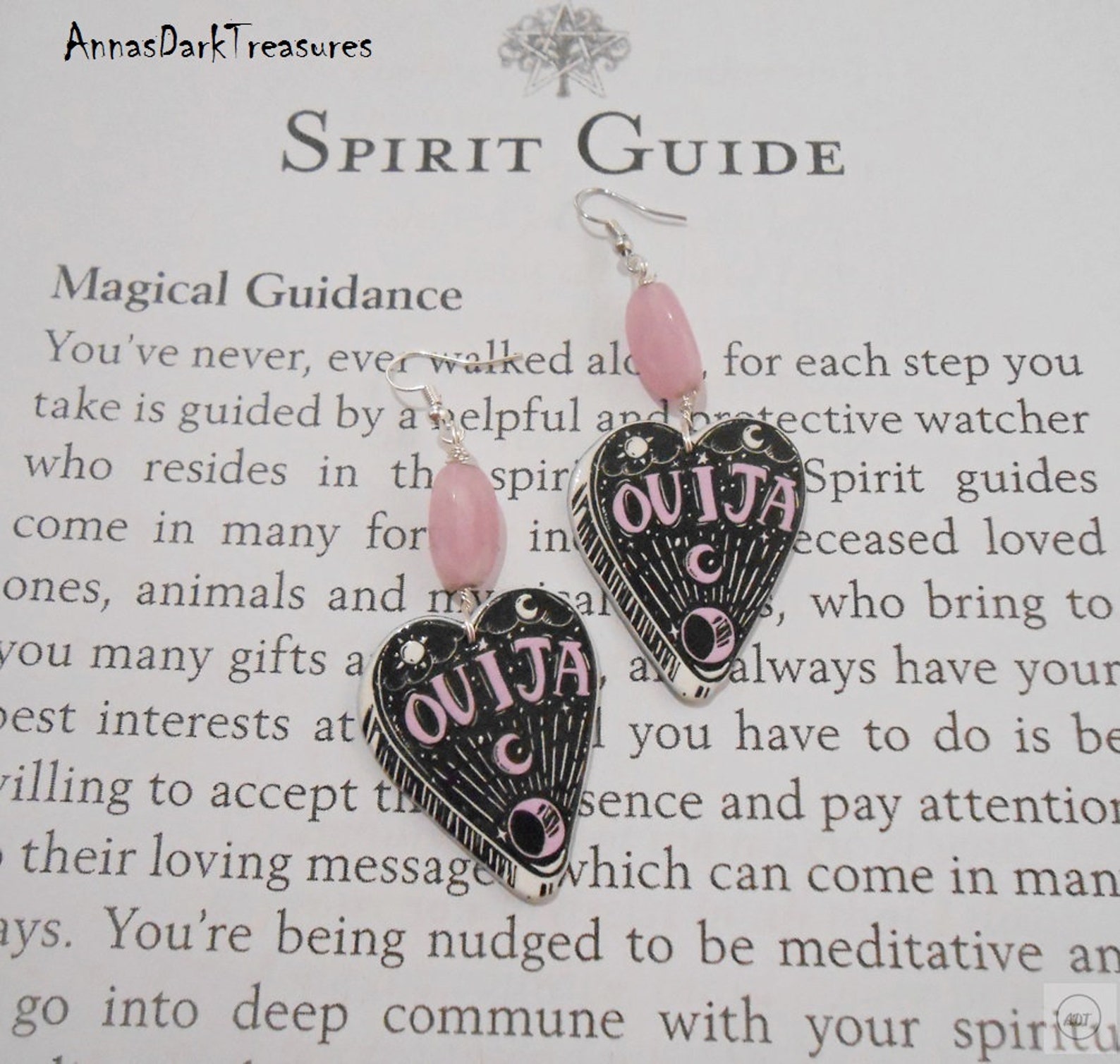 Divination Magic Pastel Goth Jewelry Spirit Board Ouija Double Sided