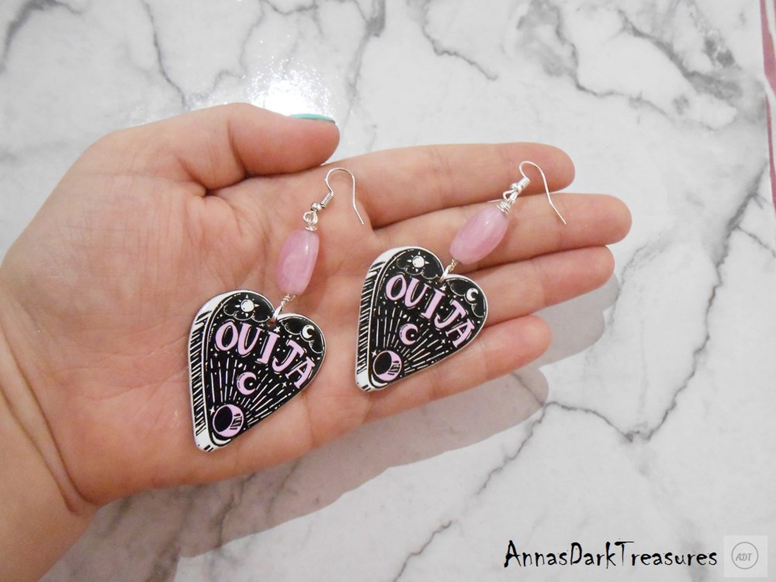 Divination Magic Pastel Goth Jewelry Spirit Board Ouija Double Sided