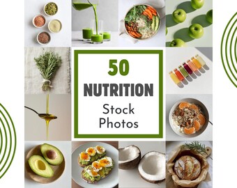 Fotos de stock sobre nutrición: 50 imágenes estéticas de nutrición y comidas, verduras y frutas, material para blogs y coaching, IA