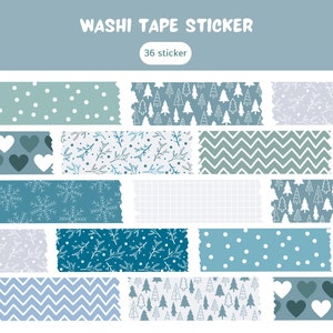 Christmas Digital Washi Tape Stickers, GoodNotes Stickers, Studying Stickers, Planner Stickers, Instagram Story Stickers, Journal Stickers