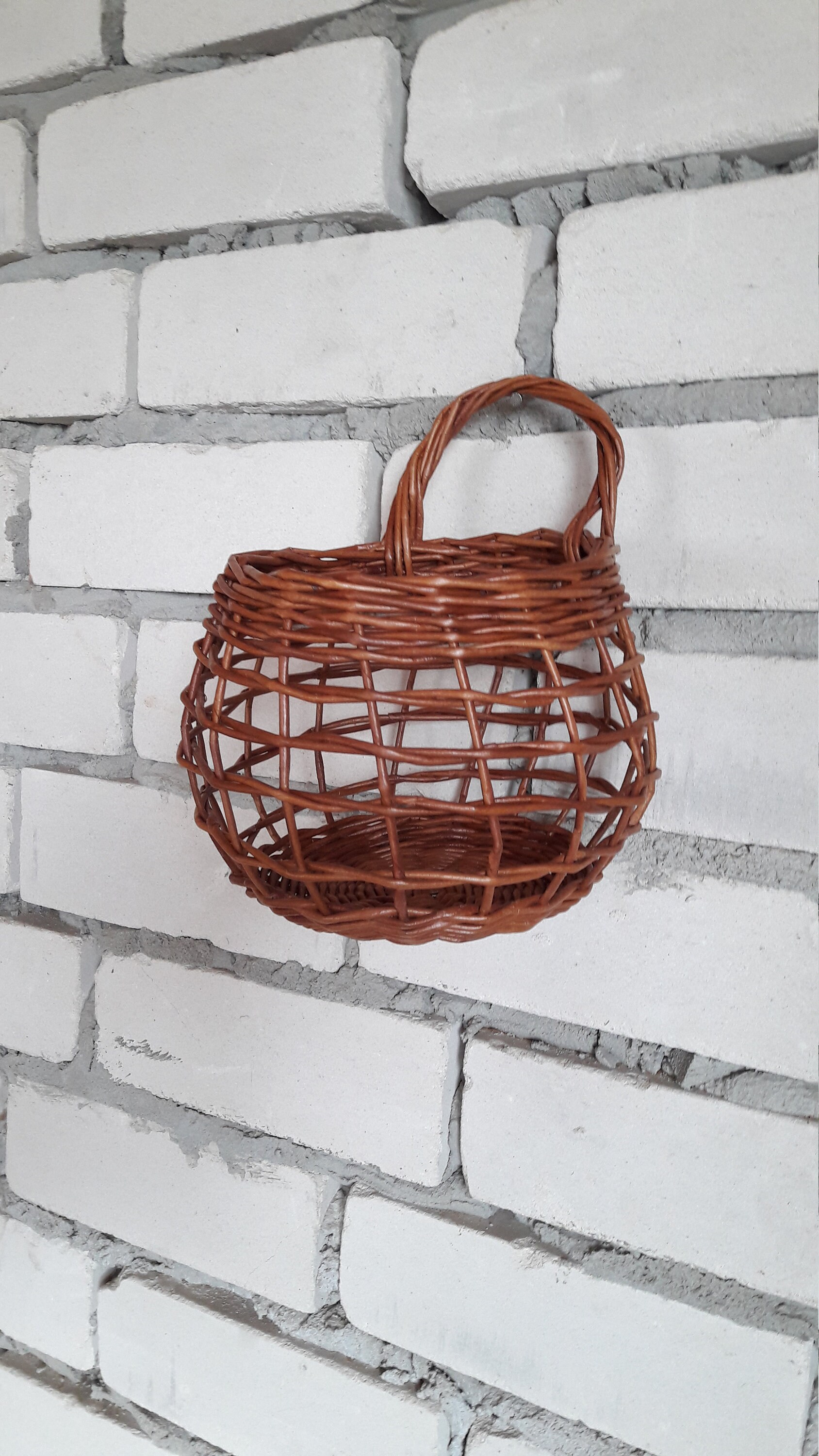 Wall Hanging Basket Housewarming Kitchen Basket Storage Etsy