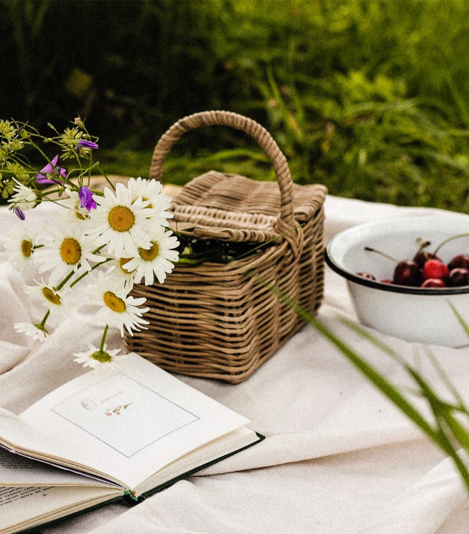 Mini wicker picnic basket Child's toy picnic basket Etsy