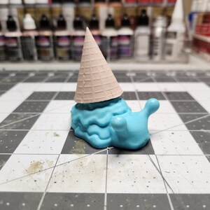 Slow Cone - Blue Bunny - Resin Collectible Art Toy