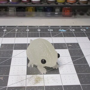 Brain Frog - Ice - Resin Collectible Art Toy