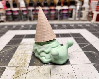 Slow Cone - Pistachio - Resin Collectible Art Toy